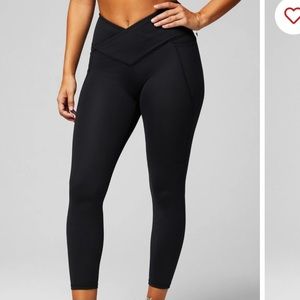 Fabletics Oasis High-Waisted Crossover Leggings - 7/8